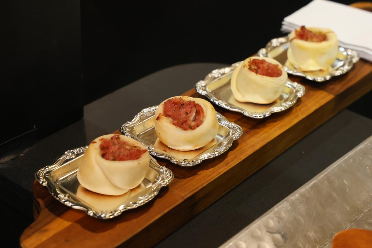 Buffet corporativo da Agência Blessed